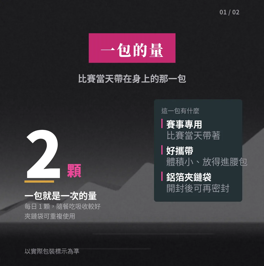 Power Q10 賽事補給包 一包的量