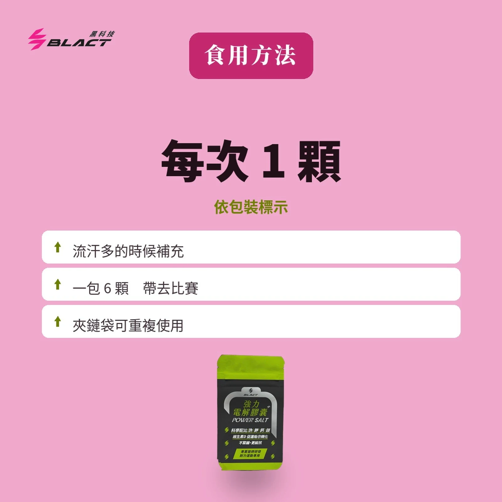 Power Salt 強力電解膠囊 賽事補給包